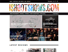 Tablet Screenshot of ishootshows.com